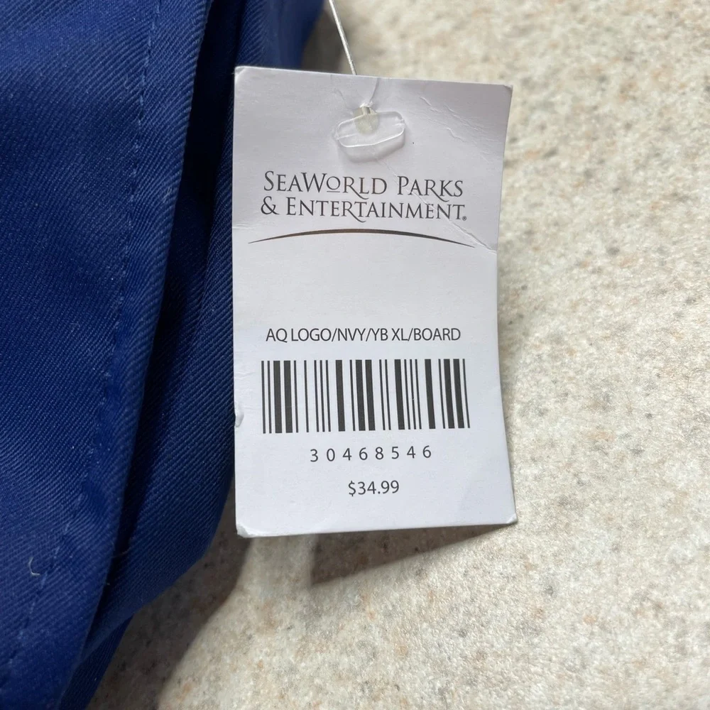 NWT Aquatica Blue Youth Swim Trunks Elastic Waist Pockets Youth XL